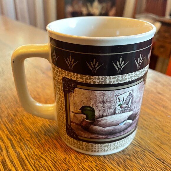 Mallard Duck Decoy Themed Coffee Cup Mug by Giordano Art LTD 1987 - Picture 3 of 5